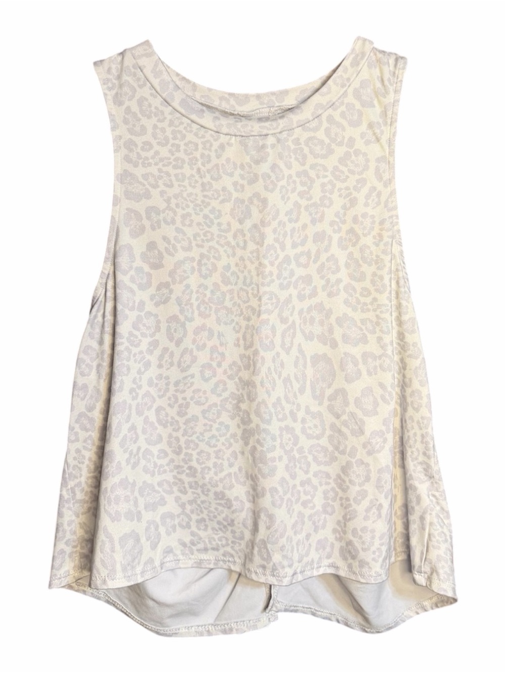 Altar’d State Revival Split-Back, Flowy, Lightweight Leopard-Print Tank Top